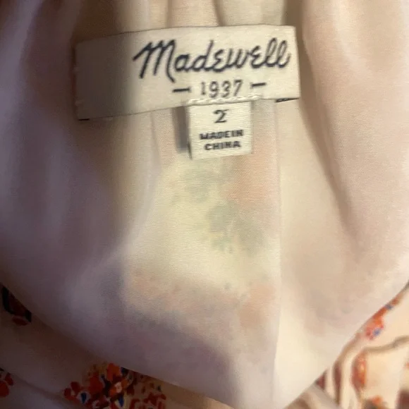 Madewell Floral Silk Sundress 2 Preppy Cottage Travel Vacation Quiet Luxury Fall - Picture 5 of 7